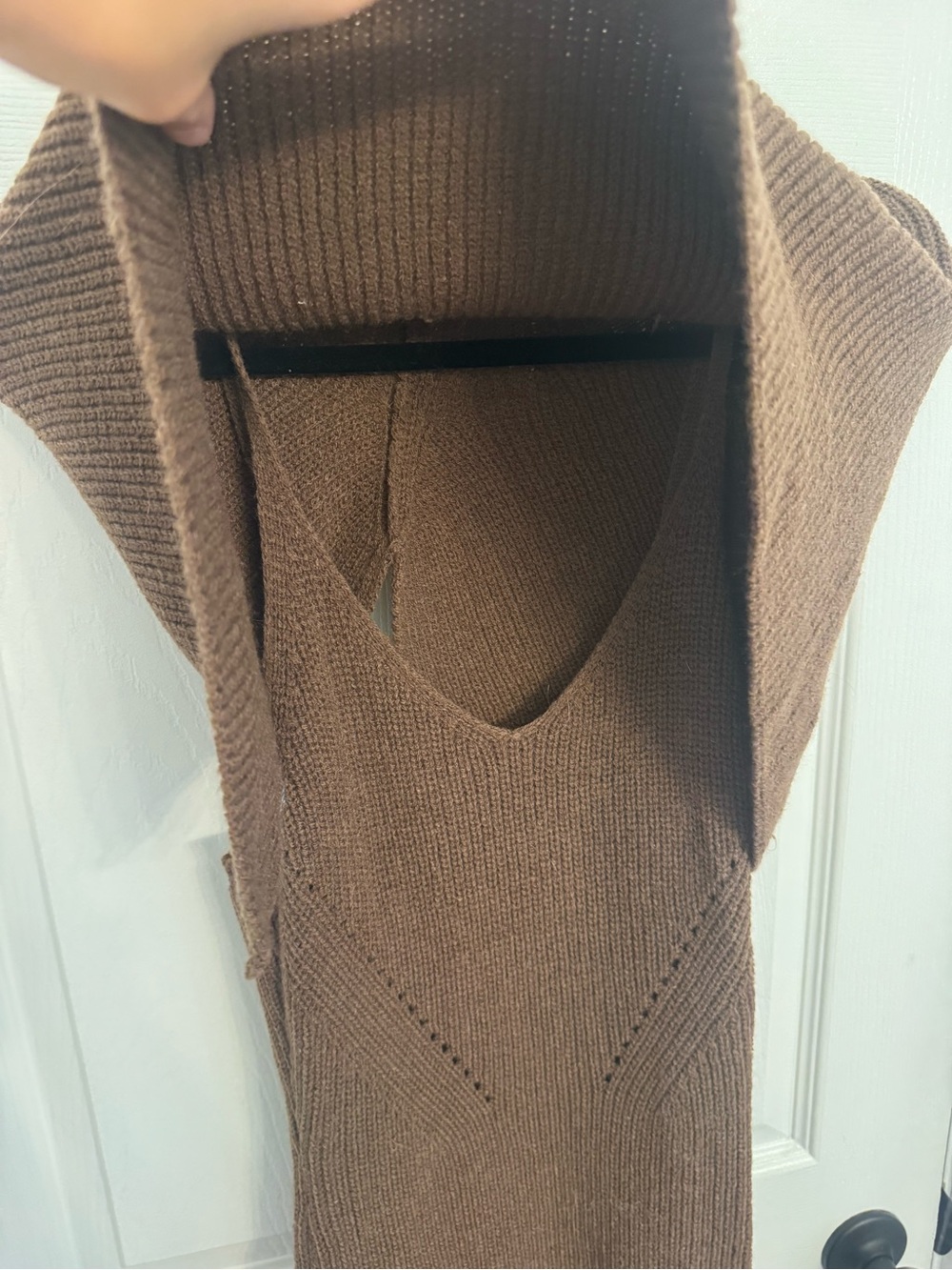 Cider Brown Knit Maxi Dress - Picture 2 of 4